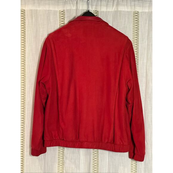 VTG Leather Jacket‎ 1980s Solvang First Street Leather Lambskin Suede L Designer - Picture 5 of 15